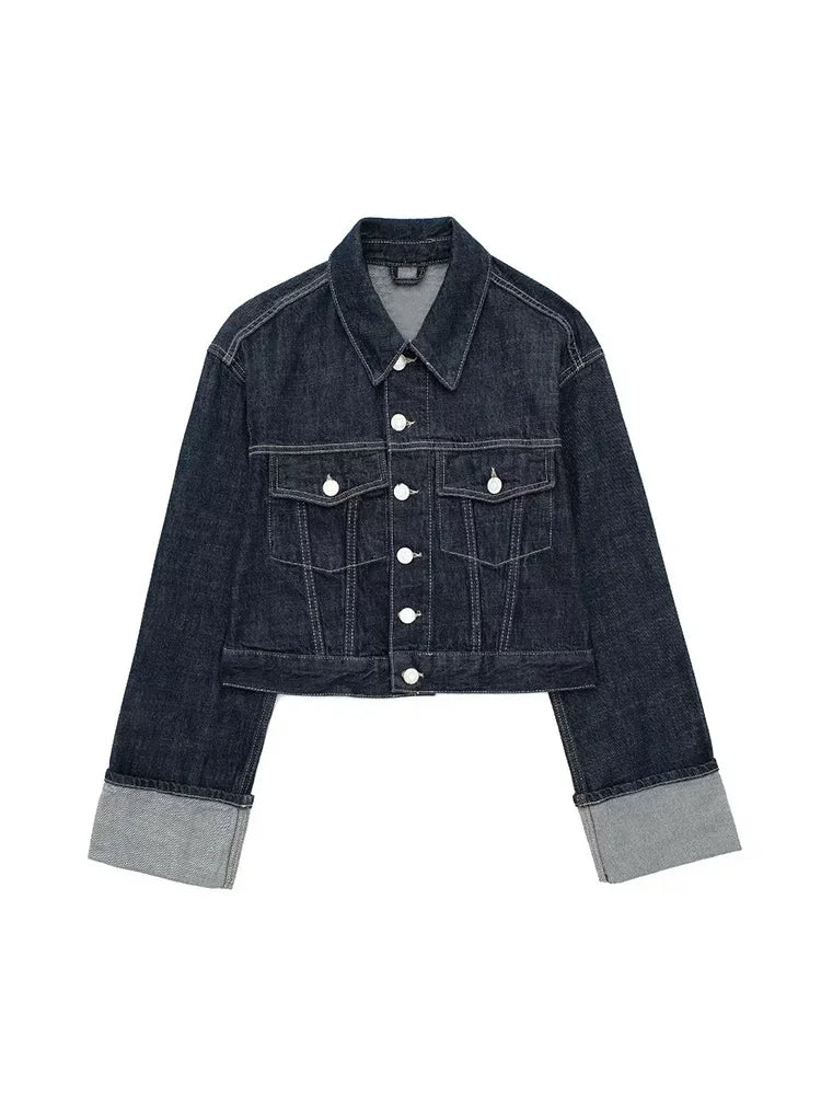 Jessamine | Raw Indigo Denimjacka - Fritidskläder