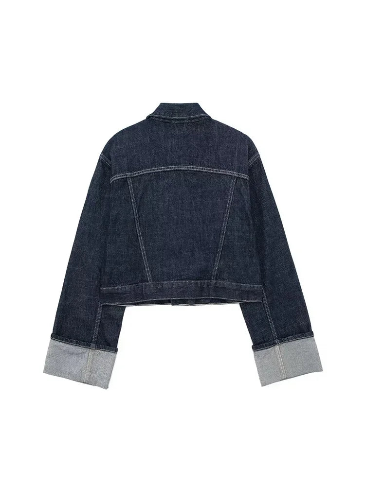 Jessamine | Raw Indigo Denimjacka - Fritidskläder