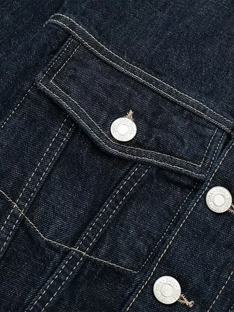 Jessamine | Raw Indigo Denimjacka - Fritidskläder