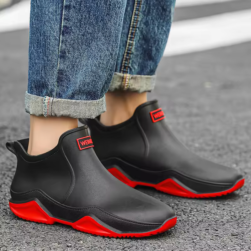 Charlotte | Vattentäta slip-on regnstövlar - vädersäkra utomhusskor