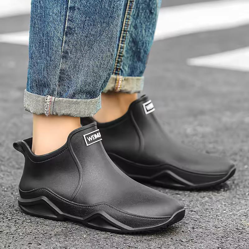 Charlotte | Vattentäta slip-on regnstövlar - vädersäkra utomhusskor