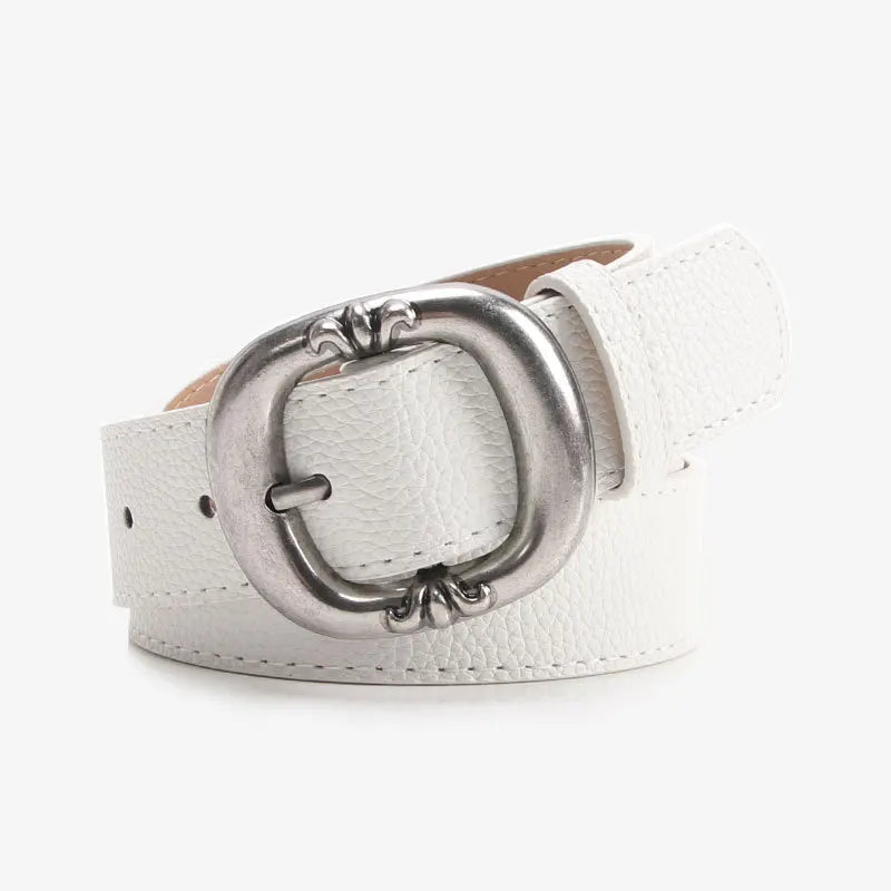 Dammidjebälte i statement-stil – Elegant accessoar med ovalt spänne