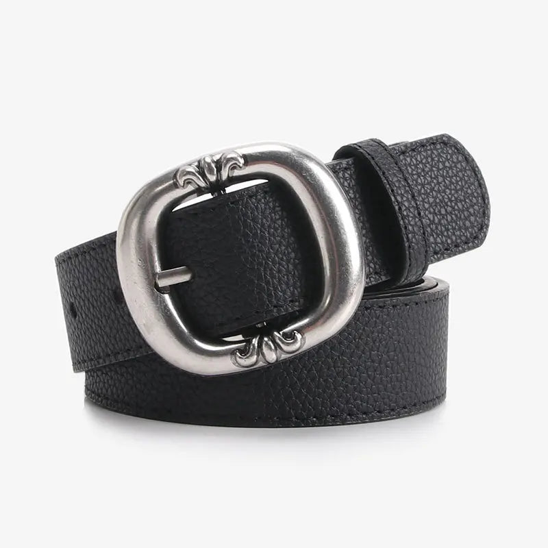 Dammidjebälte i statement-stil – Elegant accessoar med ovalt spänne
