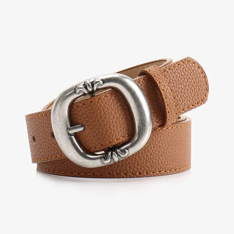 Dammidjebälte i statement-stil – Elegant accessoar med ovalt spänne