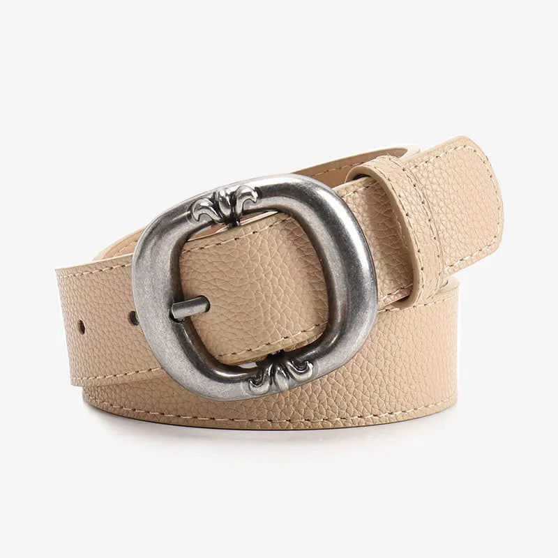Dammidjebälte i statement-stil – Elegant accessoar med ovalt spänne