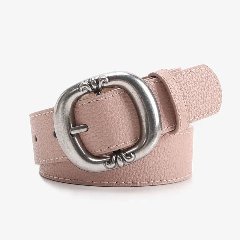 Dammidjebälte i statement-stil – Elegant accessoar med ovalt spänne