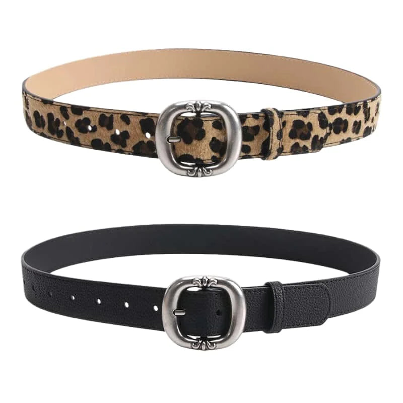Dammidjebälte i statement-stil – Elegant accessoar med ovalt spänne