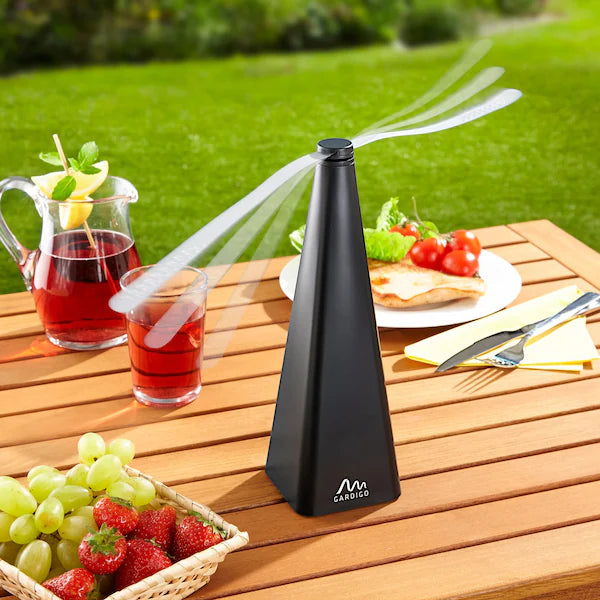 Bärbar insektsfläkt – Sladdlös bordsmyggavskräckare för utomhuskomfort