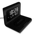 Allt-i-ett trådlös laddningsstation – Snabb 10W effekt med LED-display för telefoner och tillbehör