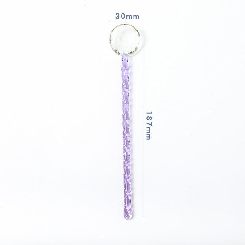 Färgglada cocktailrörare i glas – Retro godisinspirerade återanvändbara bartillbehör